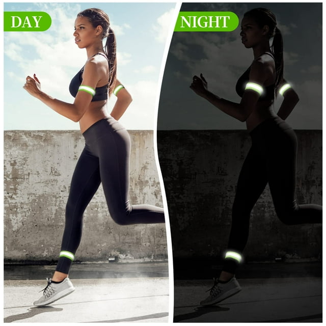 Youkk 4pcs/set Reflective Running Bands For High Visibility And Safety Tear-resistant Reflective Bands 1Set