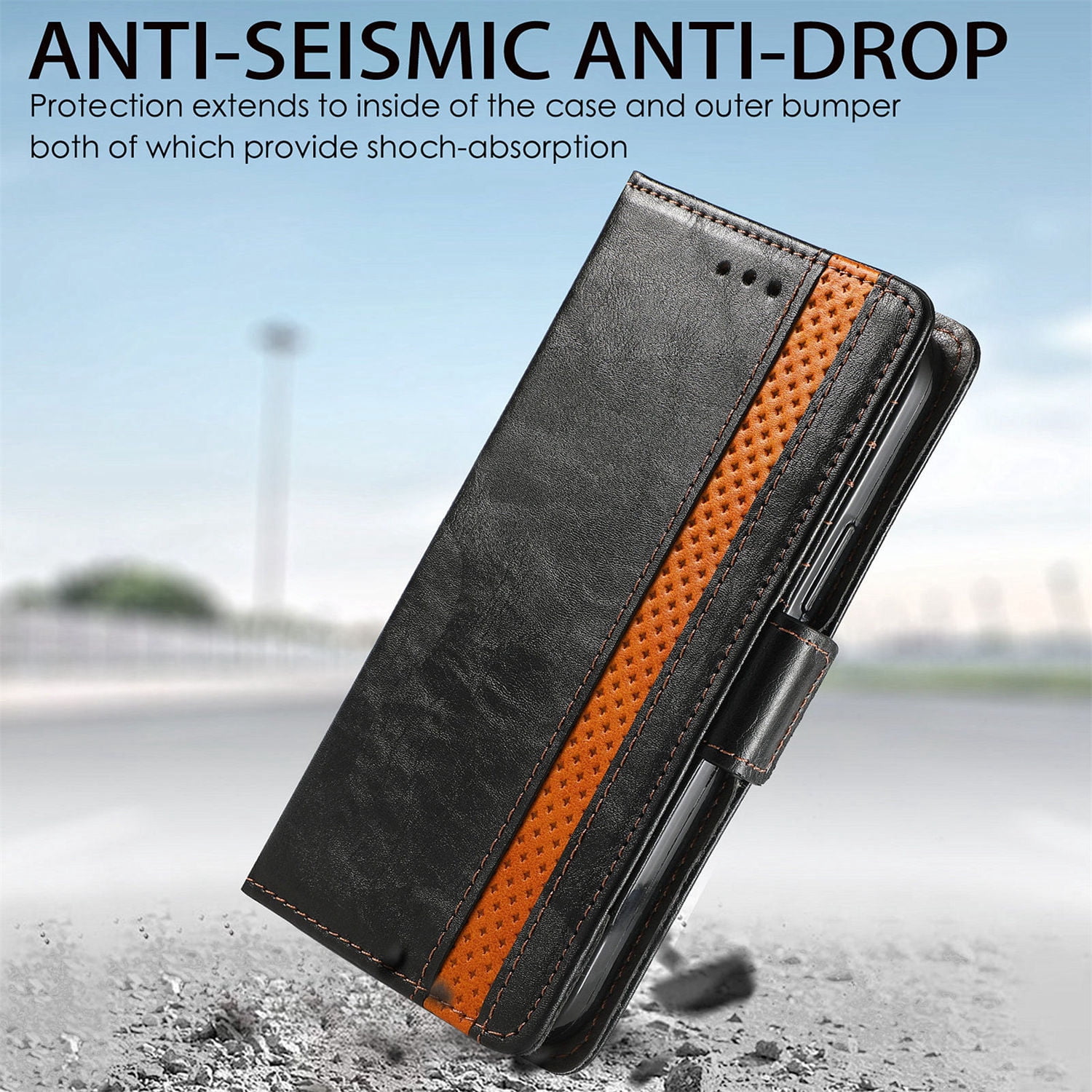 Leather Wallet Phone Case For Xiaomi Poco F6 Pro C55 C65 C50 F5 Pro M6 Pro Poco X5 Pro X4 M5 F4 F3 Quality Leather Phone Case With Card Holder Zipper
