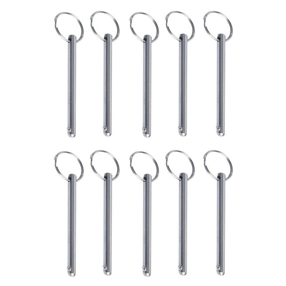 Pack Of 10 Carbon Steel Quick Releases Pin 8x60mm BallHead Locking Pin for Easy Use