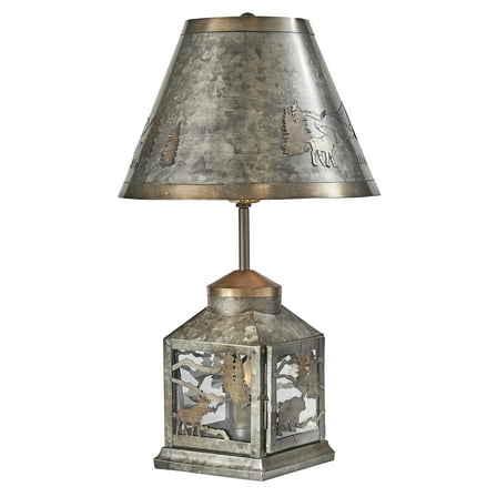 Park Designs Forester's Lantern Lamp With Shade