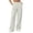 Beige, variant on High Waist Women Pants High Waisted Elastic Stretchy Pleated Pull On Dress Casual Loose Pants With Pockets Formal Interview Meeting