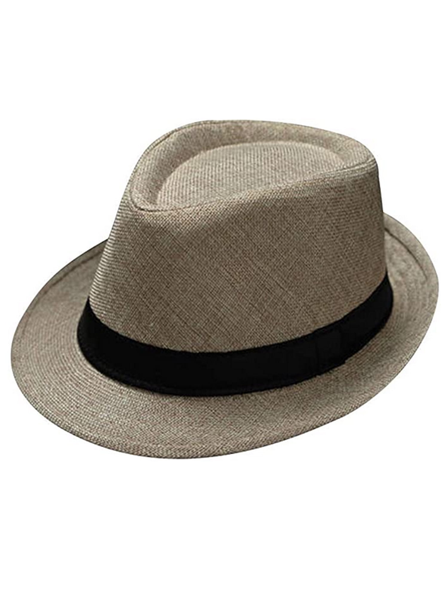 Women man Unisex Hat Fedora Trilby Wide Brim Straw Cap Summer Beach Sun Panama Women man Unisex Hat Fedora Trilby Wide Brim Straw Cap Summer Beach Sun Panama