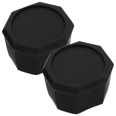 VERDANVERSE Tennis Racket Grip End Cap Plastic Black Tennis Racket Accessories 2Pcs