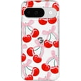 thumbnail image 1 of AQWAL-Compatible with Google Pixel 9/9 Pro Clear Non-Yellowing Case with Cute Cherry Pattern, Luxury Shockproof Protection for Google Pixel 9/9 Pro Case for Women Girls-Red Pink, 1 of 4