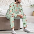 thumbnail image 7 of Goofa Colorful polka dots bow for 2-piece Loungewear Set Men’s Sleepwear Set Soft PJs Cozy loungewear Comfy Sleep Set Winter Pajamas-Large, 7 of 7