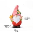thumbnail image 6 of nvzhuang Solar Light Garden Statues Cute Standing Gnome Figurines Yard Sculpture for Patio Lawn Outdoor Decoration, 6 of 6