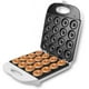 thumbnail image 1 of Mini Donut Maker, Mini máquina para hacer panqueques para desayuno, refrigerios, postres y más con superficie antiadherente, máquina para hacer pasteles, calentamiento de doble cara Hace 16 donuts, 1 of 5