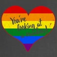 thumbnail image 2 of CafePress - You'Re Looking At A Rainbow Dark Maternity T S - Maternity Dark T-Shirt, 2 of 3
