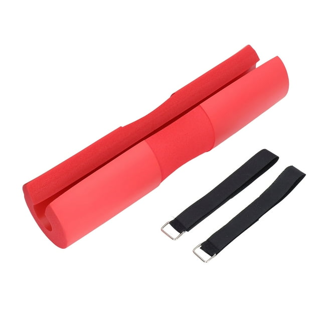 Coussin d'Haltère, Coussin d'Haltère en Mousse de Caoutchouc Portable pour Squat à la Maison Rouge