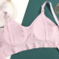 thumbnail image 4 of MOJOGO Women's Maternity Bra Open Front Breastfeeding Nursing Bras Ribbed Comfort Sleep Bra with Support XL, 4 of 5