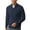 Navy Blue, variant on Mens Quarter Zip Sweater Cable Knit Stand Collar Pullover Casual Thermal Knitwear