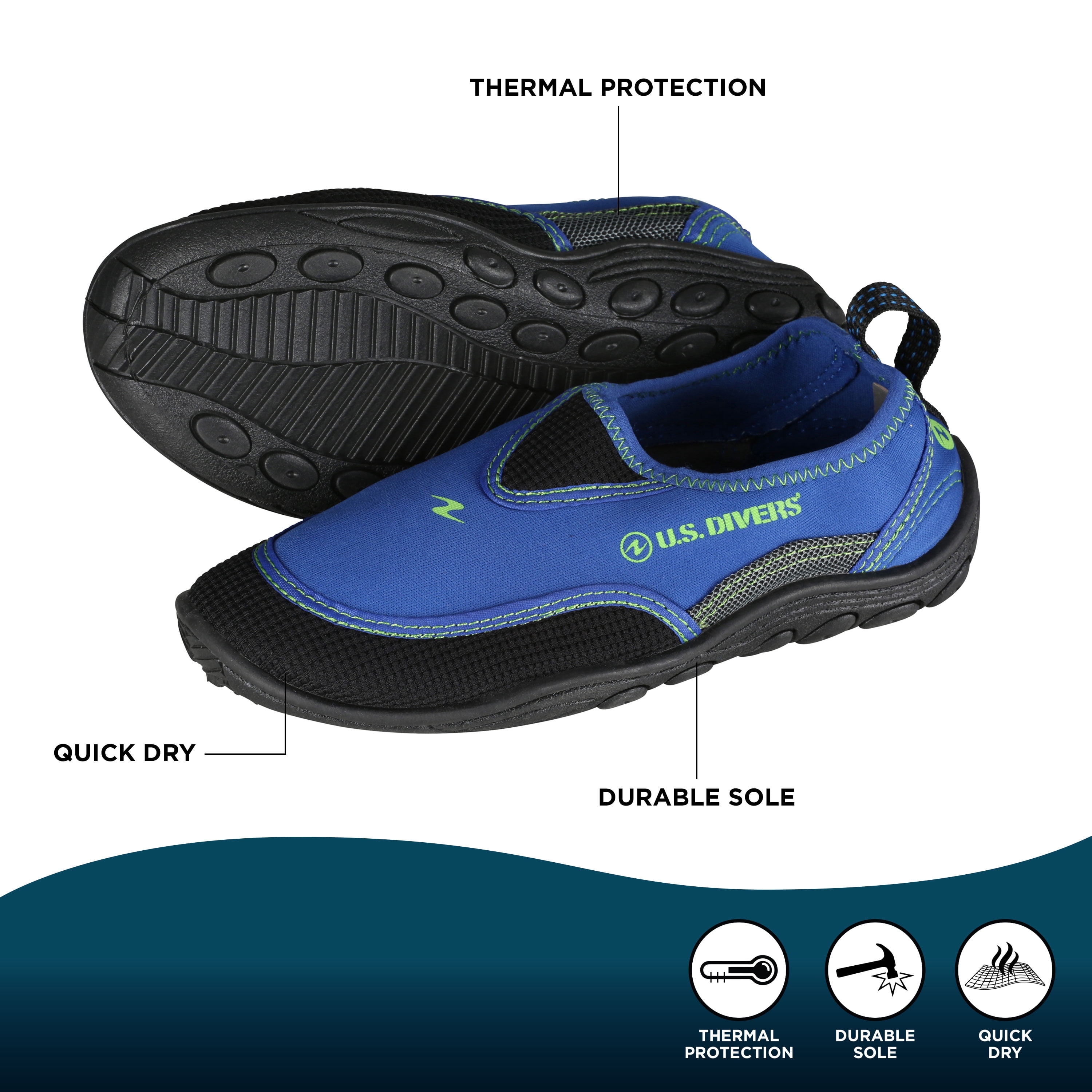 U.S. Divers Beachwalker Adult Water Shoes Size 12