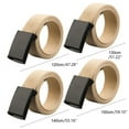 thumbnail image 3 of MEICHEN Grey Belt for Women and Men,Canvas Belt With Flip Top Plain Buckle Solid Color Elastic Waistband,Unisex Accessories Wide Belt, 3 of 5