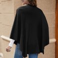 thumbnail image 5 of Charmgo Women Scarf Clearance, Womens Large Front Ponchos Knitted Sweater Wrap Topper Fall Winter Elegant Shawls Cape Concert Dress, Hair Scarf for Women Black One Size, 5 of 6