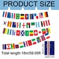 thumbnail image 4 of World Flag Bunting Banner with 42/32 Flags, Double-Sided Fabric Banner for Football, Bar, Club, Garden, Street & Event Decorations, 4 of 9