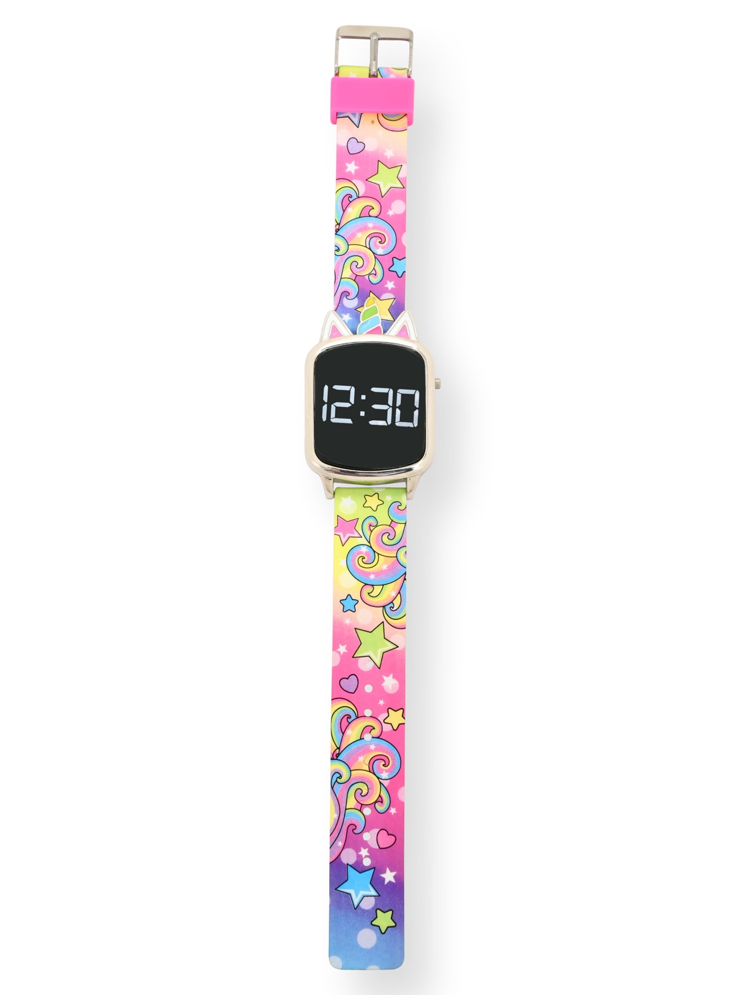 Wonder Nation Unisex Child Touch LED Watch in Rainbow with Unicorn Dial - WN4256WM
