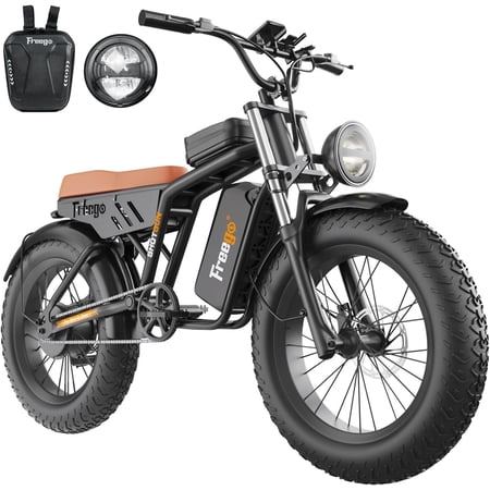 Freego Electric Bike for Adults, 1000W/48V/12.5Ah, 20x4.0 Fat Tires Ebike Off Road Electric Bicycles with Removable Battery, 28MPH & 30 Miles E Bike, for Teenage and Women 4‘11‘’-5’8‘’