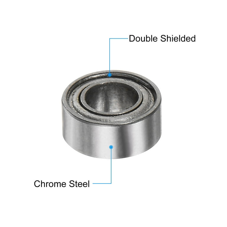 10 Packs MR63ZZ Deep Groove Ball Bearings 3x6x2.5mm Chrome Steel