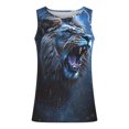 thumbnail image 7 of ZCFZJW Cute Animal Print Tank Tops for Men Big and Tall Regular Fit Casual Summer Sleeveless Graphic Tees Shirt Trendy Crew Neck Workout Tshirt Vest Multicolor#04 S, 7 of 7