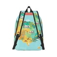 thumbnail image 3 of Daiia USA Tourist Map Vintage Canvas Backpack for Men and Women ,Hiking Backpack,Travel Laptop Bag for School,Large Capacity Backpack, 3 of 8