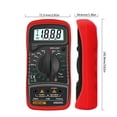thumbnail image 1 of Digital Multimeter Automatic Voltmeter Profesional Tester Multimeter With Thermocouple Lcd Backlight Portable Data Hold Function , Readable, 1 of 6