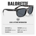 thumbnail image 5 of Ray-Ban RB2389 BALORETTE Square-Round Shaped Non-Polarized Sunglasses for Men & Women - Includes Official RAYBAN Eyewear Kit - Ideal Formal & Casual Wear Sunglasses - Blue Lens, 5 of 6