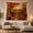 Country Pumpkins, variant on River Winding Through Autumn Mountains, Serene Rustic for Nature Lovers, Painterly Landscape Art, Housewarming Gift, Tapestry Wall Hanging for Living Room and Bedroom