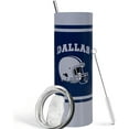 thumbnail image 2 of 20oz Dallas City Classcial Stainless Steel Tumbler Travel Mug for Men Women Sports Tumbler Keeps Drinks Cold & Hot Gift for Football Fans, 2 of 6