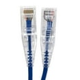 thumbnail image 1 of Micro Connectors E08-025BL-SLIM5 25 ft. Ultra Slim 28AWG Cat6 UTP RJ45 Patch Cables, Blue - Pack of 5, 1 of 4