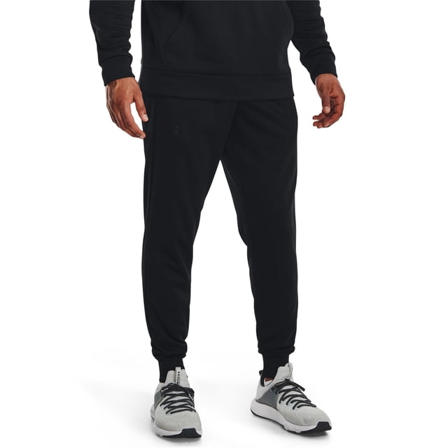 Pantalones Under Armour ArmourFleece Jogger para hombre, color negro, talla XS