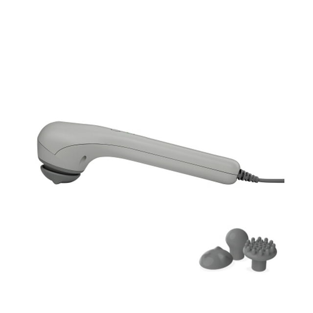 Homedics Masseur Vibrant Portatif pour Tissus Profonds avec Accessoires Interchangeables