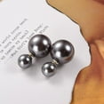 thumbnail image 5 of Two Pairs of Double Sided Pearl Earrings for Women in Gift Box, 5 of 7