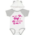 thumbnail image 3 of Inktastic Valentine's Day My Gigi Loves Me Hearts and Lips Boys or Girls Baby Bodysuit, 3 of 5