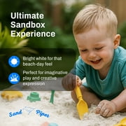 Sandpiper Play Sand for Kids, 25 Lbs Silica Sand for Sandbox, Crafts & Sensory, 4 Pack