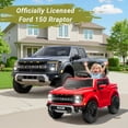 thumbnail image 2 of Ford F-150 Raptor Ride on Cars, 12V Kids Electric Ride on Truck Car with Remote Control, Toddler Ride On Car Toys w LED Lights Ride on Truck Toy with Bluetooth for Birthday Gift, Outdoor, Ages 3-6, 2 of 9
