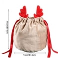 thumbnail image 3 of Bolsa de Almacenamiento Hot6sl Cordón de Terciopelo para Decoración de Fiestas 10 Unidades, 3 of 5