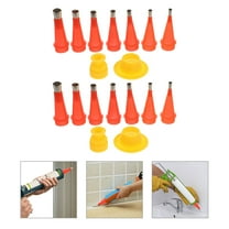 1 Set Caulking Nozzles Caulk Finishing Tools Caulking Tips Set Reusable Caulking Tools