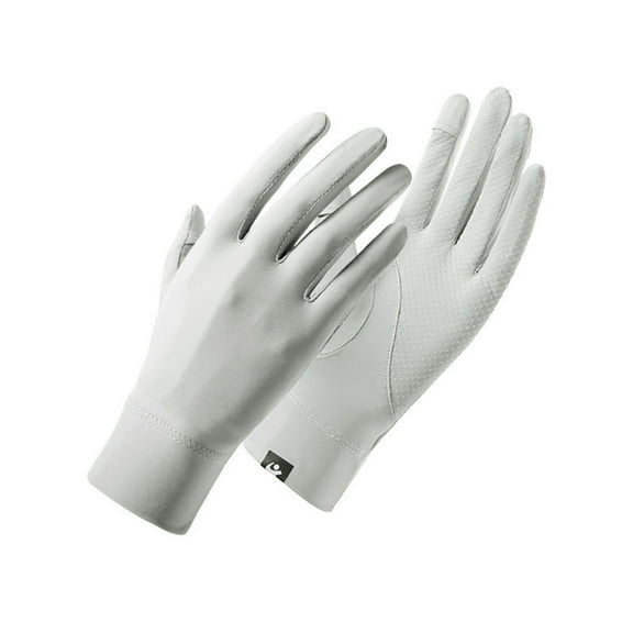 HNMKIU Outdoor Summer Sun Driving Gloves for Women Non Comfortable Finger Touchscreen Design Lightweight Breathable Hand Wear Grey,One Size
