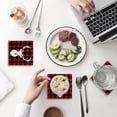 thumbnail image 1 of POGLIP Rustic Red Black Buffalo Check Plaid Elk Pattern Set of 8 Coaster for Drinks, Absorbent Ceramic Stone Coasters Cup Mat with Cork Base for Home Kitchen Room Coffee Table Bar Decor, 1 of 4