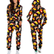 thumbnail image 3 of Combinaisons à capuche Anime pour femmes et hommes, grenouillères cosplay de Noël imprimées avec fermeture éclair, pyjamas une pièce pour adultes, vêtements de détente pour filles, 3 of 4