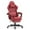 Red, variant on Luxvie Gaming Chair with Footrest High Back Ergonomic Game Chair with Massage Lumbar Pillow and Adjustable Headrest Reclining Gamer Office Chair for Adults, Blue