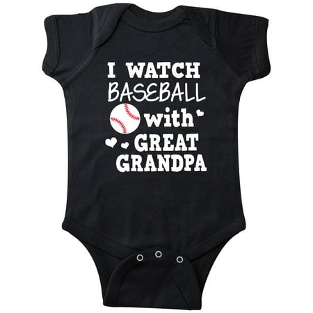 

Inktastic I Watch Baseball with My Great Grandpa Gift Baby Boy or Baby Girl Bodysuit