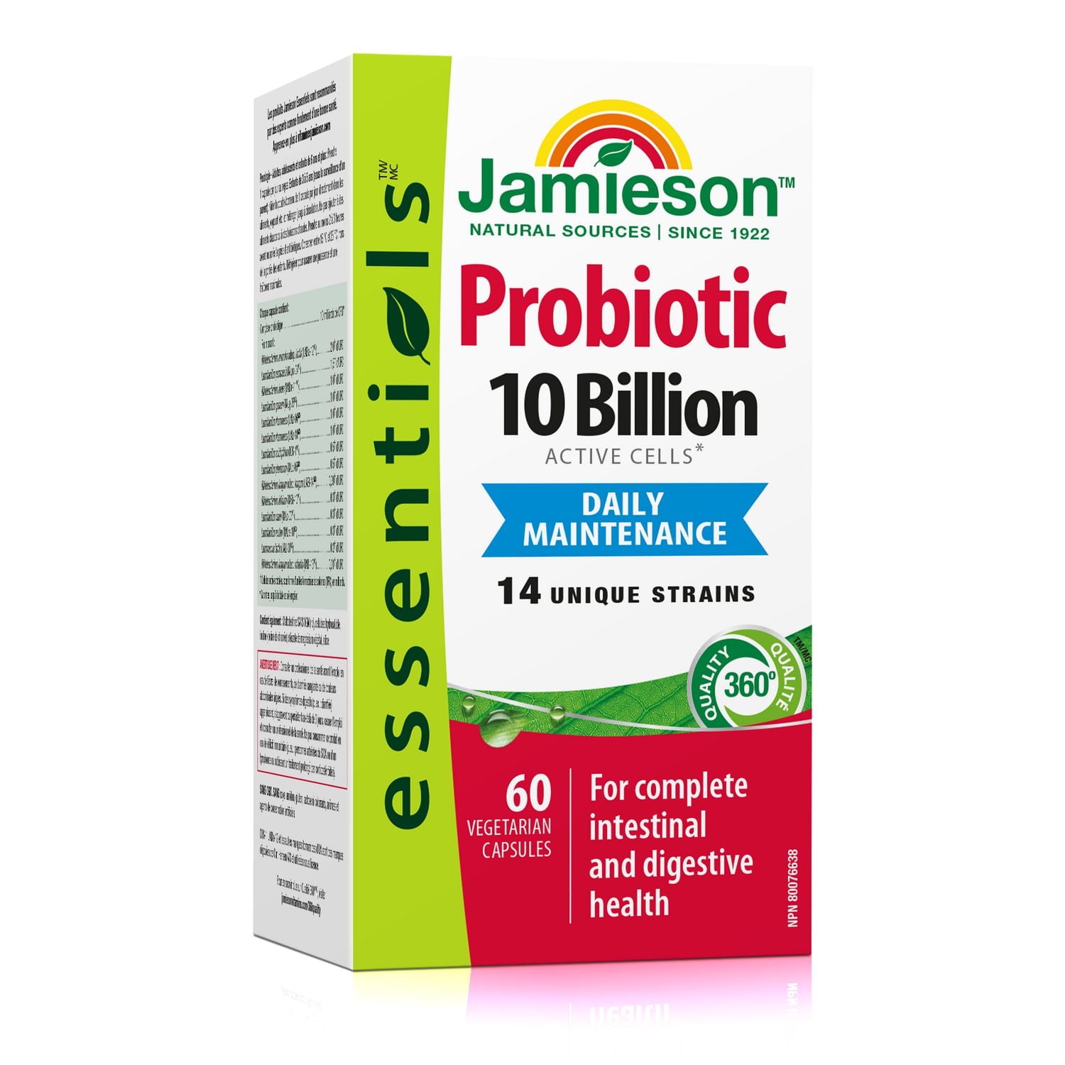 Jamieson Capsules Probiotique 10 Milliards 60 gélules