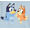 Bluey and Bingo, variant on Smurfs Girls Short Sleeve Graphic T-Shirt, Sizes 4-16