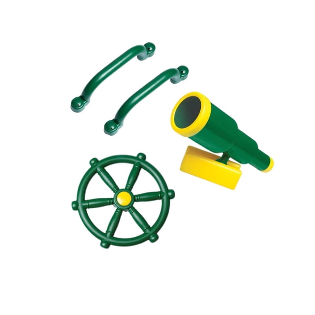 Hi,Fancy Kids Pirate Telescope, Steering Wheel & Safety Handle Bars for Treehouse