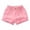 Pink-03, variant on Ugoldhm Girls Distressed Denim Shorts - Elastic Waist Frayed Hem Casual Summer Jorts for 1-15 Years