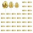 thumbnail image 1 of 60 Piezas de Plantas Artificiales, Hojas de Palma, DecoracióN de Hojas de Fiesta Tropical Dorada, Hoja de Tortuga Monstera, 1 of 5