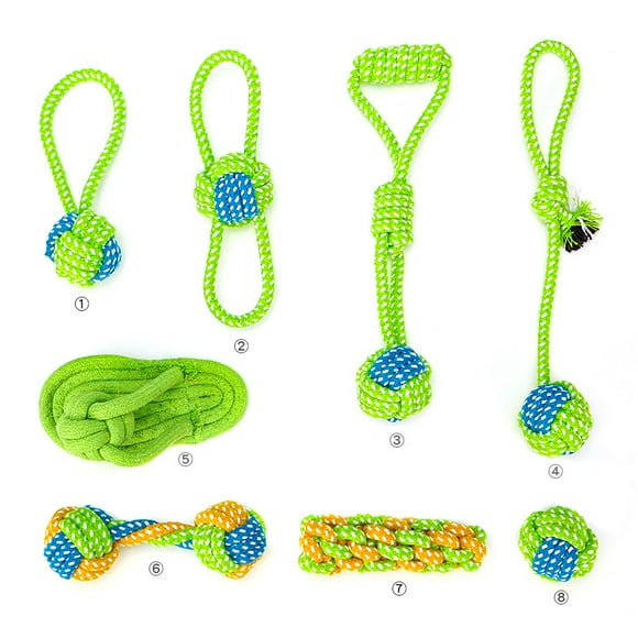 Pet Knot Toy Combination Set Cotton Rope Toy Dog Toy Molar bite Resistant Dog Knot Toy