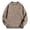 Brown, variant on lnmuld Men's Sweatshirts Crewneck Sweatshirt Lined Relaxed Fit Raglan Sleeve Solid Color Athletic Casual Pullover Top for Streetwear and Daily Comfort Size:S