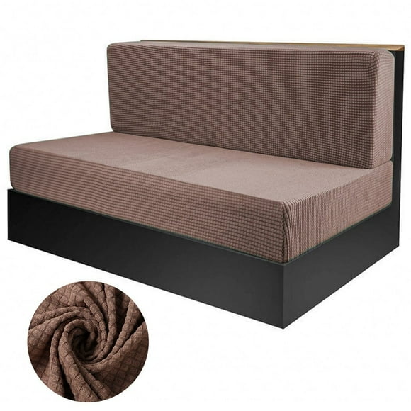 2 Pcs RV Dinette Cushion Covers, Elastic RV Camper Bench & Backrest Cushion Covers, Stretchy Camper Loveseat Sofa Protectors, Universal Fit & Machine Washable